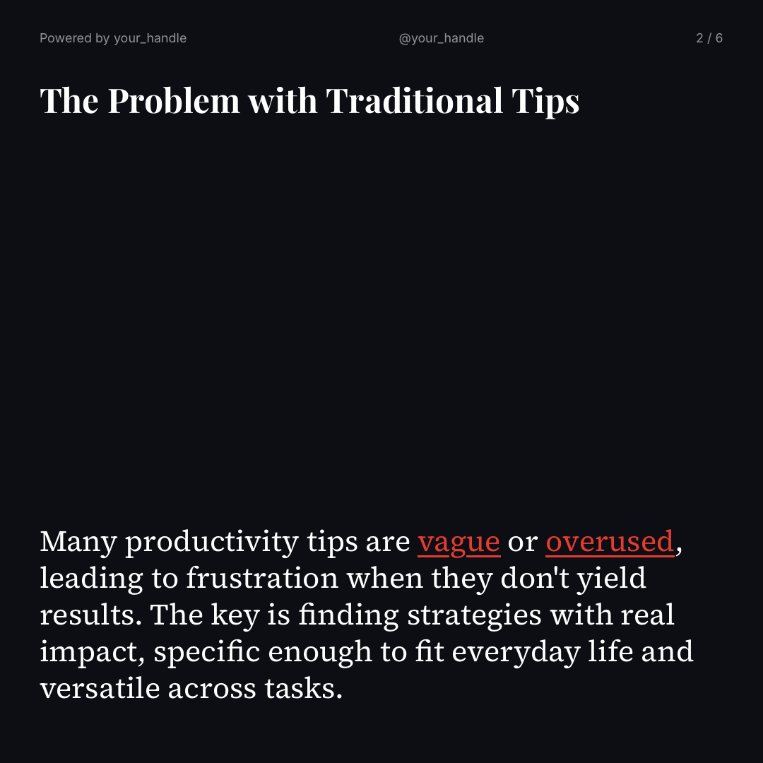 Productivity - Slide 2